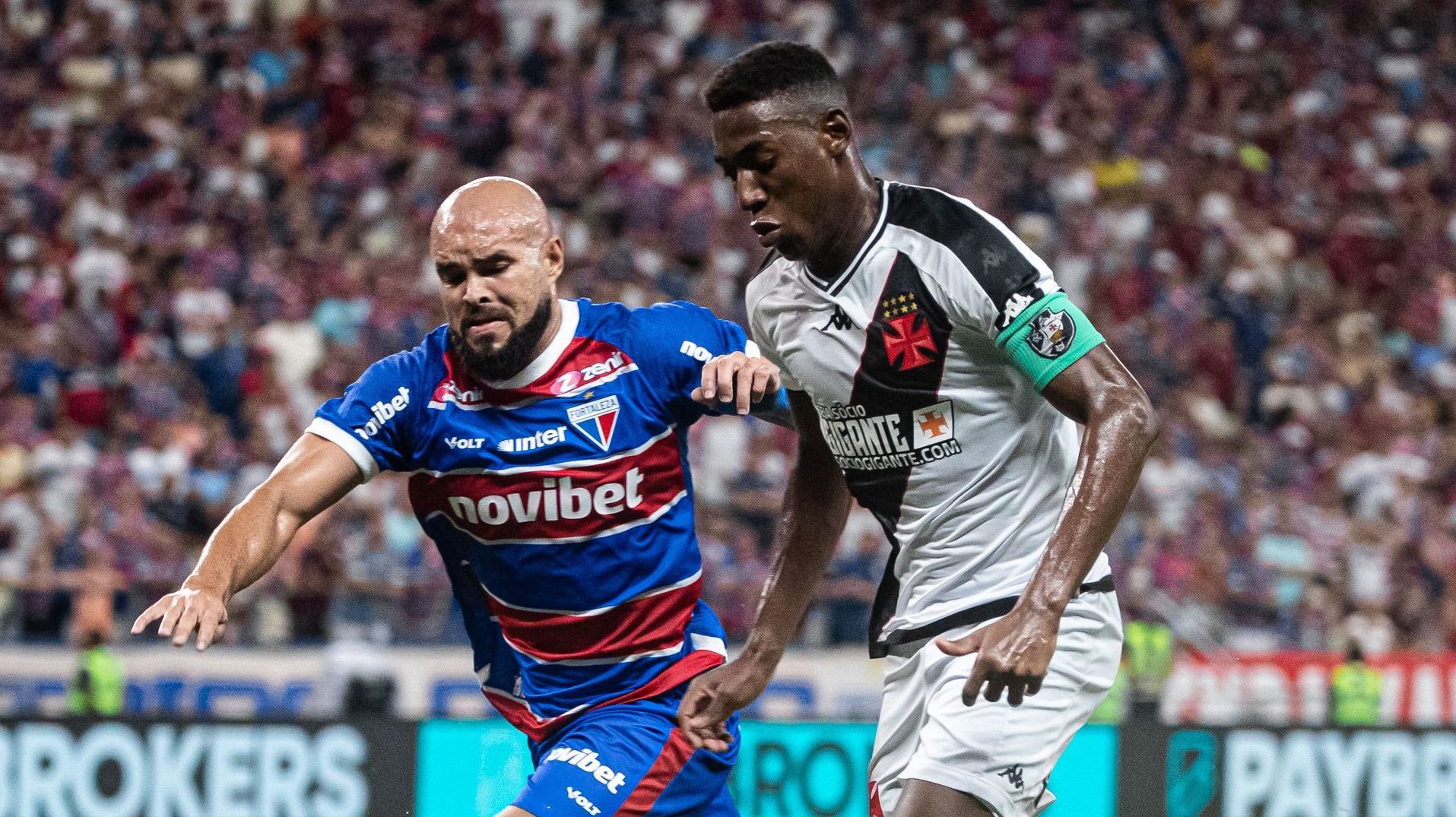 Lance de Fortaleza x Vasco pelo jogo de ida da 3ª fase da Copa do Brasil