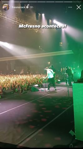 Por sua vez, o Fresno também compartilhou um vídeo ao lado do McFly / Reprodução/Instagram