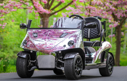 Carro de golf de luxo da empresa dinamarquesa Garia