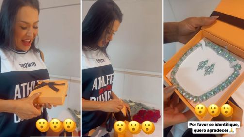 Solteira, Gracyanne recebe presentes sem remetentes