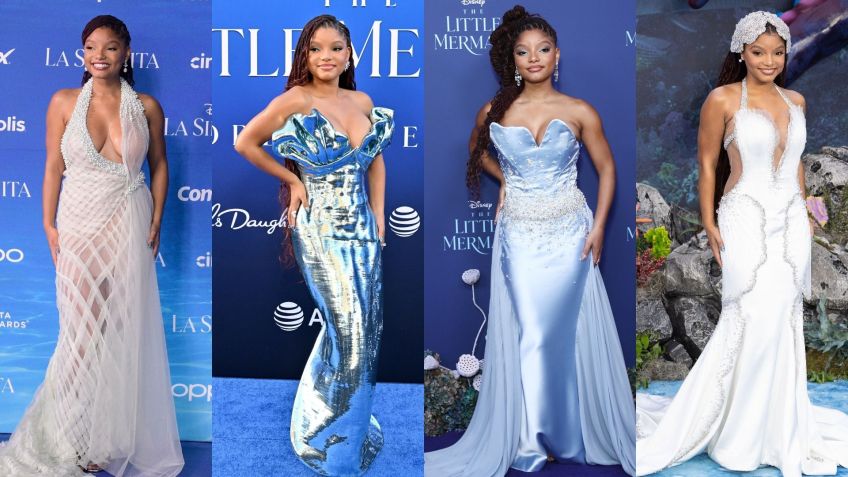 Halle Bailey também adotou ao method dressing enquanto promovia a estreia de "A Pequena Sereia" / Getty Images