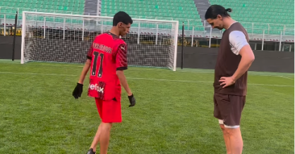 Influenciador e ídolo do Milan viralizaram na internet