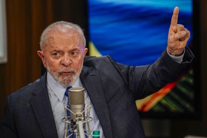 Presidente Luiz Inácio Lula da Silva é o convidado do programa bom dia, PRESIDENTE nos estúdios da Empresa Brasil de Comunicação (EBC)