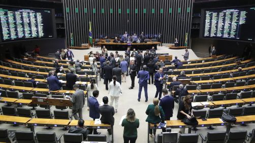 Plenário da Câmara dos Deputados, em 14 de maio de 2024
