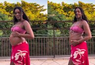 Iza completa 17 semanas de gravidez e encanta ao mostrar barriga