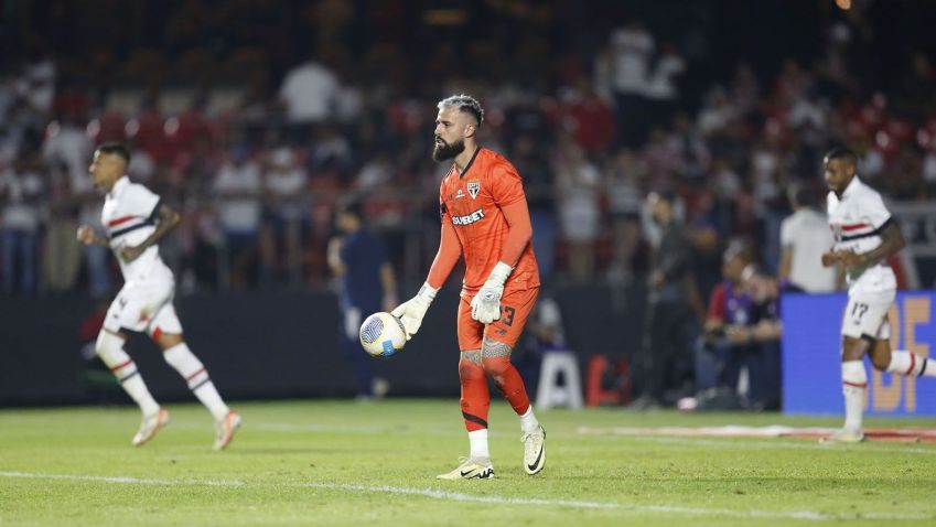 Jandrei em partida da Copa do Brasil / Foto: Rubens Chiri/ saopaulofc.net