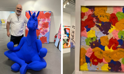 Artista plástico expõe obras de acervo milionário e arrecada para RS