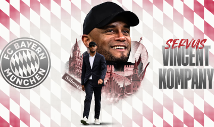 Vincent Kompany foi anunciado como novo técnico do Bayern