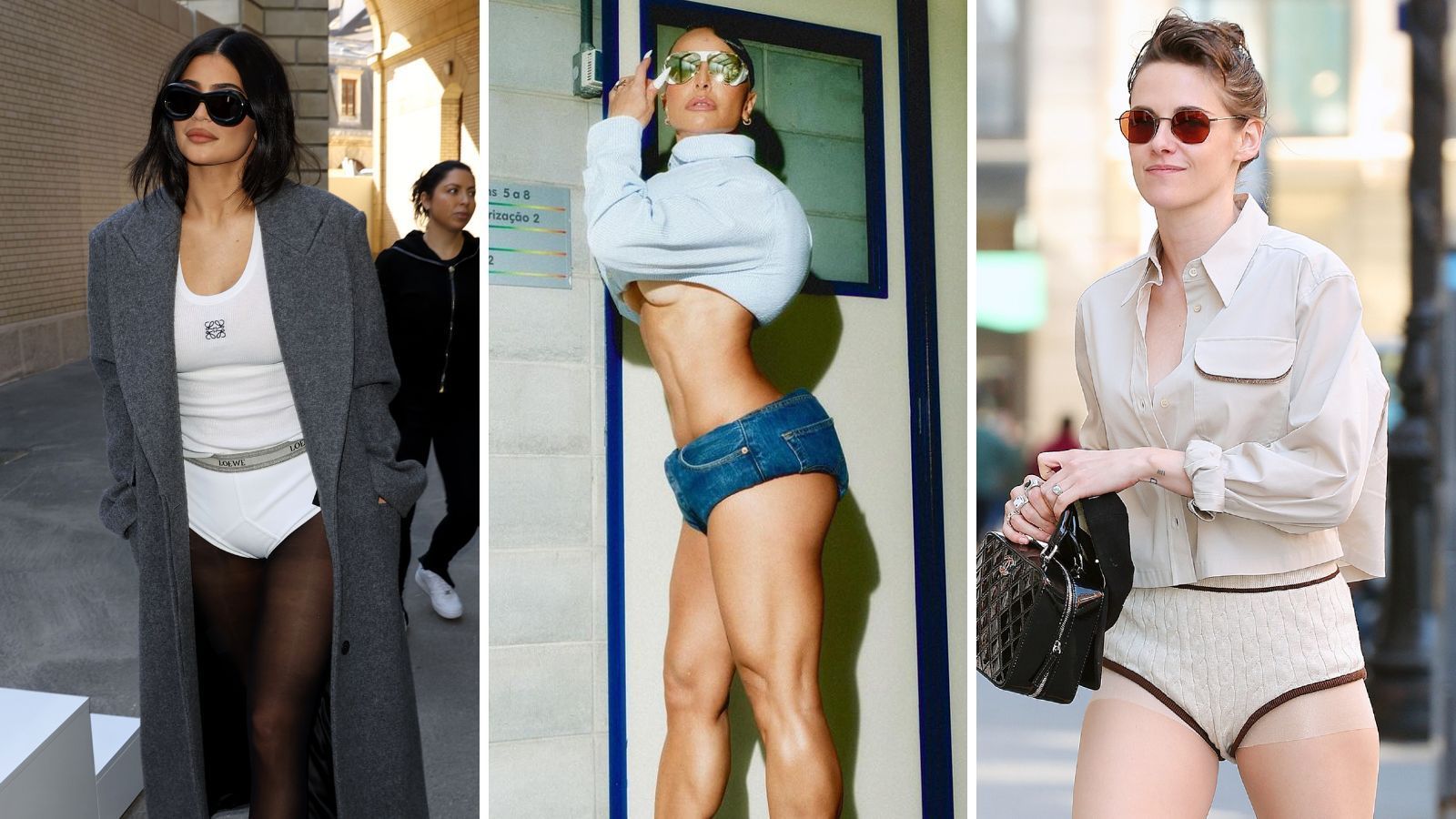 Kylie Jenner, Sabrina Sato e Kristen Stewart usam looks no pants