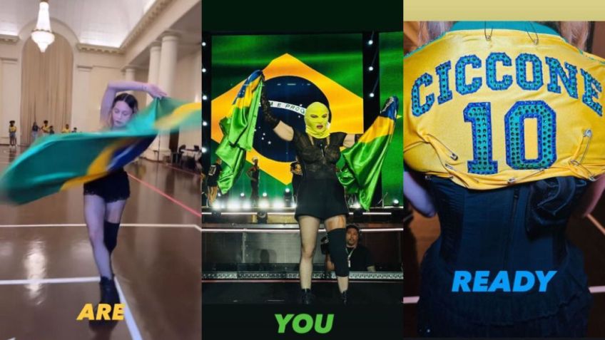 Em uma sequência de stories publicados no Instagram, Madonna convoca seus fãs para show histórico no Rio de Janeiro, neste sábado (4) / Redes Sociais/Reprodução