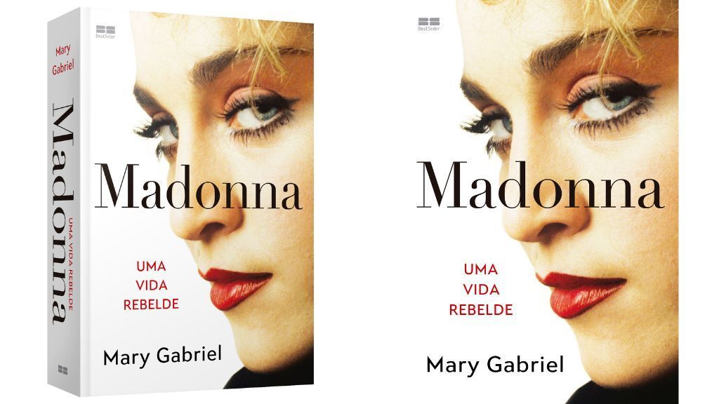 Capa do livro "Madonna: Uma Vida Rebelde", escrito pela jornalista americana Mary Gabriel