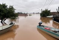 Chuvas no RS: nível do rio Taquari continua em elevação