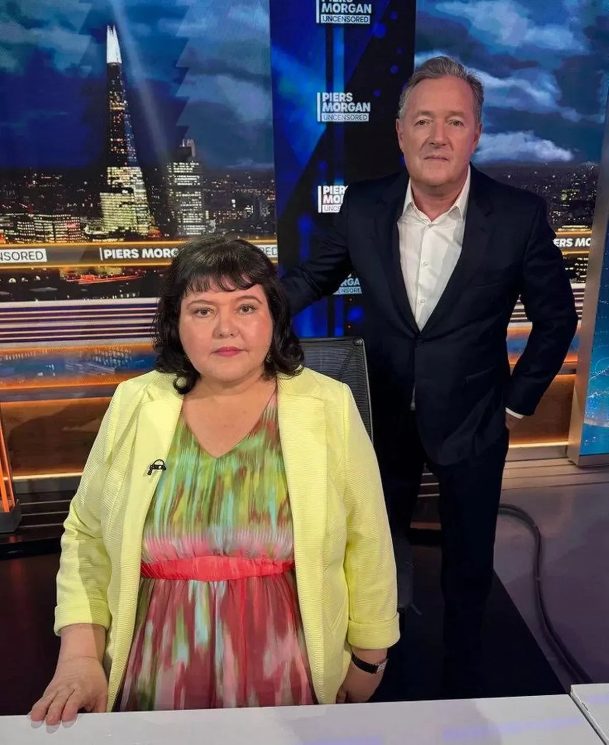 Fiona Harvey, a suposta Martha de "Bebê Rena", falou com o apresentador Piers Morgan / Reprodução/Daily Record