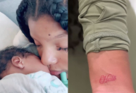 Halle Bailey faz tatuagem em homenagem ao seu filho e celebra 1º Dia das Mães