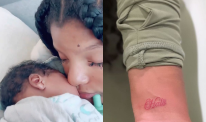 Halle Bailey faz tatuagem em homenagem ao seu filho e celebra 1º Dia das Mães