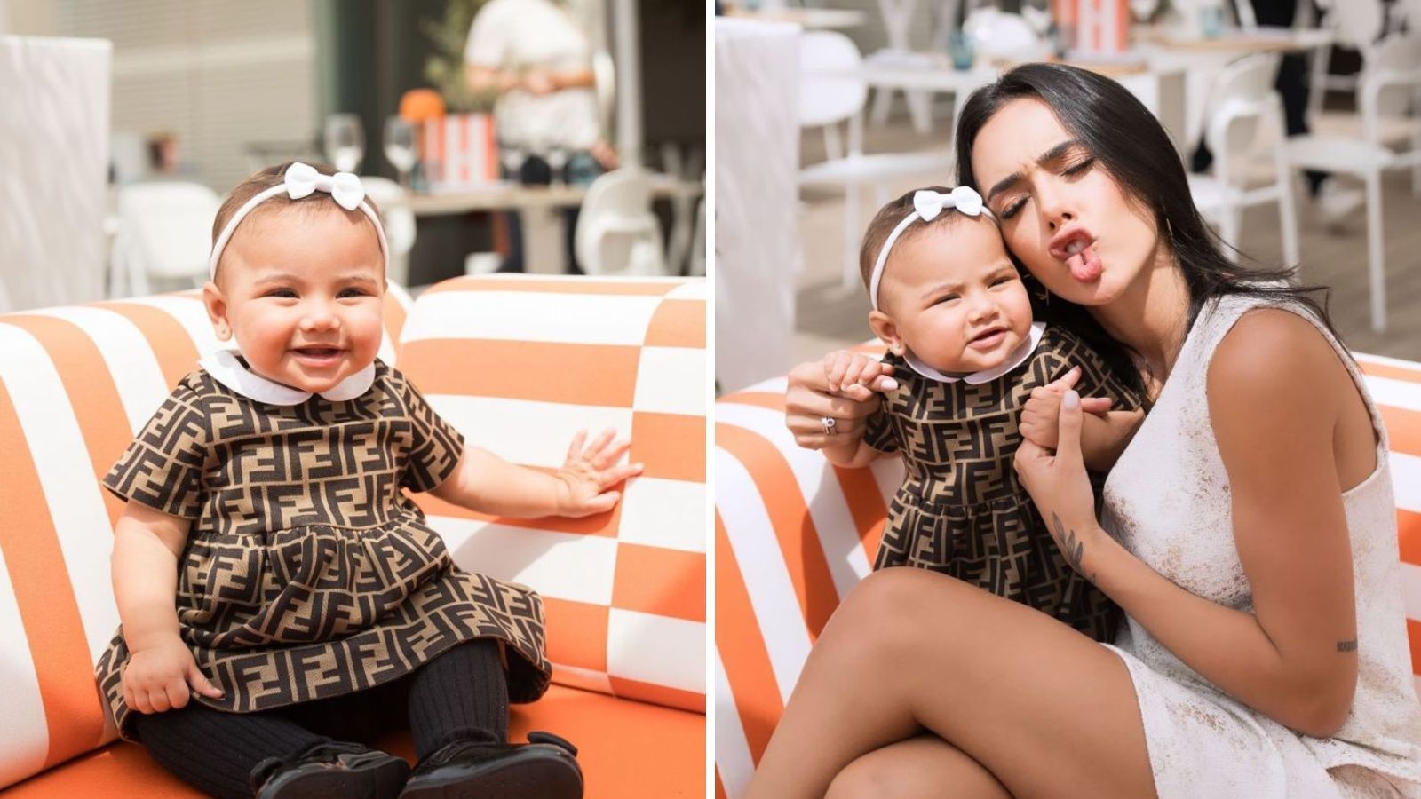 Mavie posa com vestidinho luxuoso junto com Bruna Biancardi / Reprodução/Bruna Biancardi/Instagram