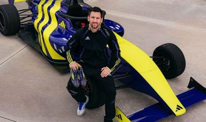 Adidas "cria" carro de Fórmula 1 para Lionel Messi; veja imagens