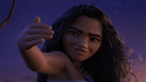 "Moana" em cena do trailer do novo filme