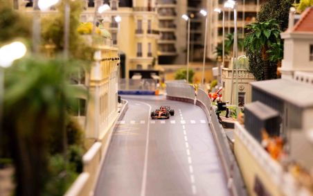 Miniatura de Mônaco com o GP de Fórmula 1