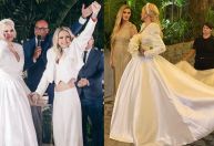 Monique Evans usa vestido de noiva de R$ 40 mil feito por estilista trans