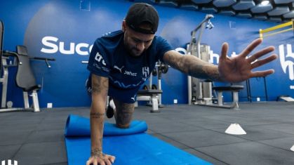 Neymar se exercitando no Al-Hilal