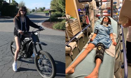 Nina Dobrev sofre acidente de moto e tranquiliza fãs: "Estou bem"