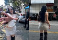 Noah Cyrus, irmã de Miley, passeia por SP antes de se apresentar no C6 Fest