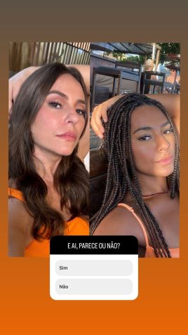 Paolla Oliveira faz comparação com sósia / Reprodução/Instagram