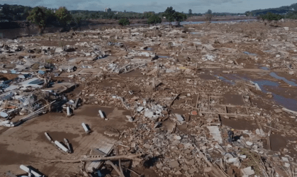 Bairro de Cruzeiro do Sul, Passo de Estrela foi destruído pela chuva