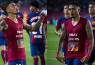 Chuvas no RS: Raphinha é multado após exibir mensagem de apoio em jogo do Barcelona