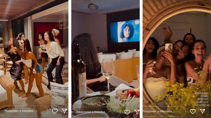 Elenco de "Renascer" se reúne para ver a novela / Reprodução/ Instagram