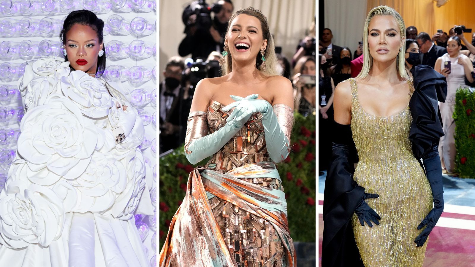 Rihanna, Blake Lively e Khloé Kardashian no Met Gala