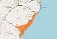 Ciclone no RS: alerta para ventos de mais de 90 km/h e chuvas intensas é emitido