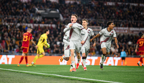 Bayer Leverkusen venceu a Roma pelo jogo de ida das semifinais da Europa League