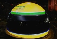 Ayrton Senna ganha homenagem em ponto turístico de Las Vegas
