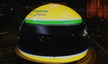 Ayrton Senna ganha homenagem em ponto turístico de Las Vegas