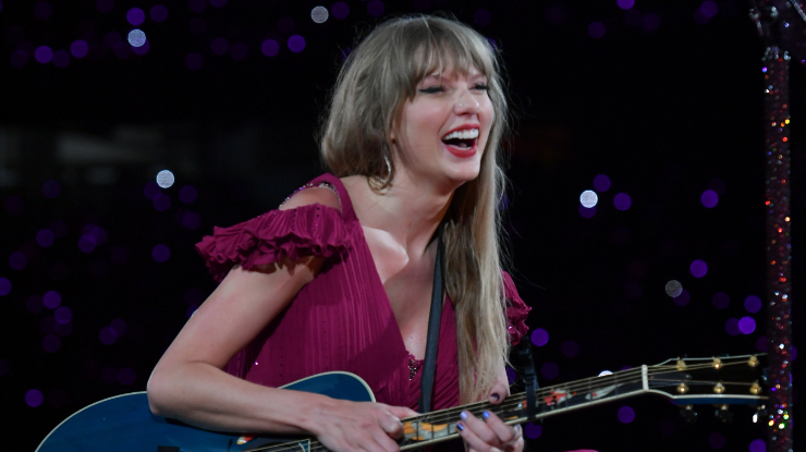 Taylor Swift em apresentação da "The Eras Tour" em Kansas City, nos Estados Unidos, em julho de 2023 / Fernando Leon/TAS23/Getty Images for TAS Rights Management