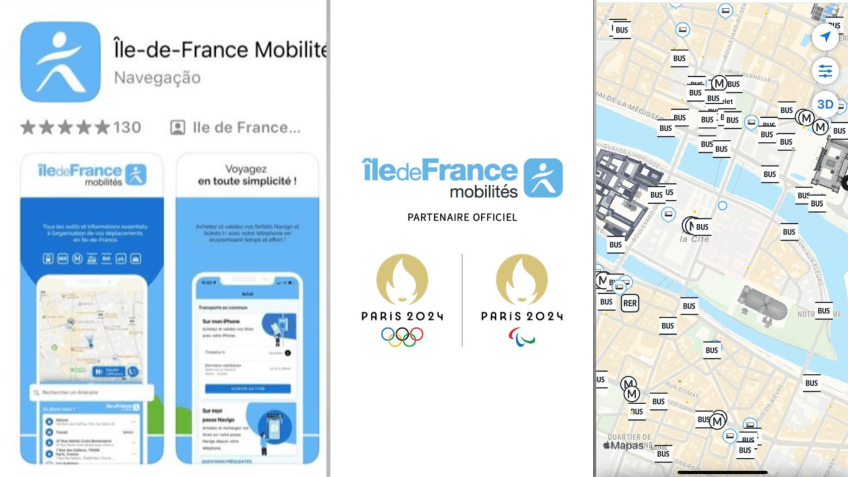 Aplicativo para comprar de bilhetes de transporte público em Paris / Reprodução