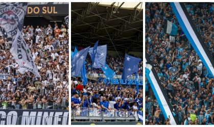 Atlético-MG, Cruzeiro e Grêmio têm maiores torcidas fora do eixo Rio-São Paulo