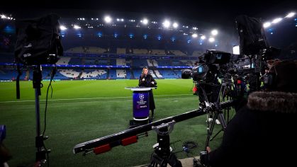 Transmissão de partida da Champions League