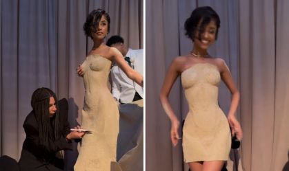 Tyla usou vestido de areia no Met Gala 2024