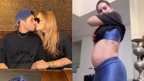 Montagem com fotos do casal Virginia e Zé Felipe e do print de uma chamada de vídeo revelado pelo cantor
