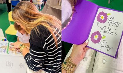 Montagem com fotos de Virginia Fonseca interagindo com a filha e da homenagem que a influenciadora recebeu
