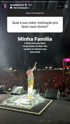 Zé Vaqueiro revelou motivação para cantar em meio aos problemas de saúde do filho (crédito: reprodução/Instagram)