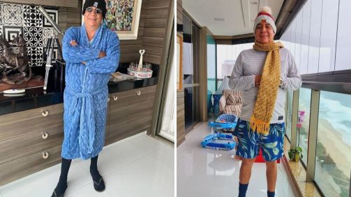 Zeca Pagodinho mostra look de inverno e diverte web