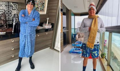 Zeca Pagodinho compartilha novo look de inverno e atualiza meme