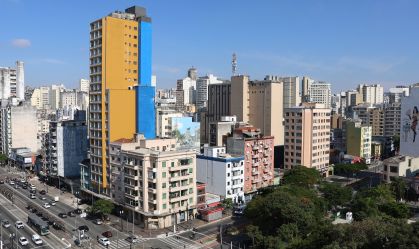 Vista da avenida Rio Branco, na região central da capital paulista