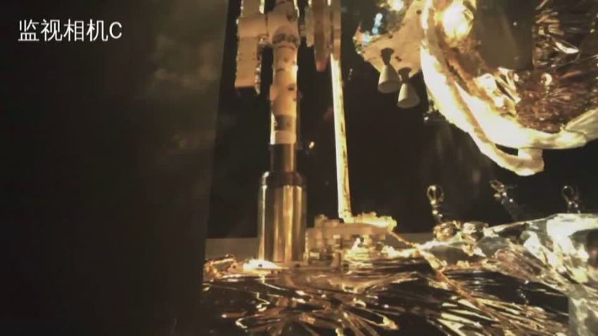Sonda Chand'e 6 dá início ao retorno à Terra / CCTV via Reuters