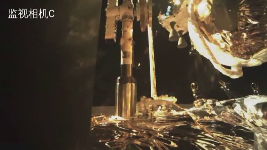Sonda Chand'e 6 dá início ao retorno à Terra / CCTV via Reuters