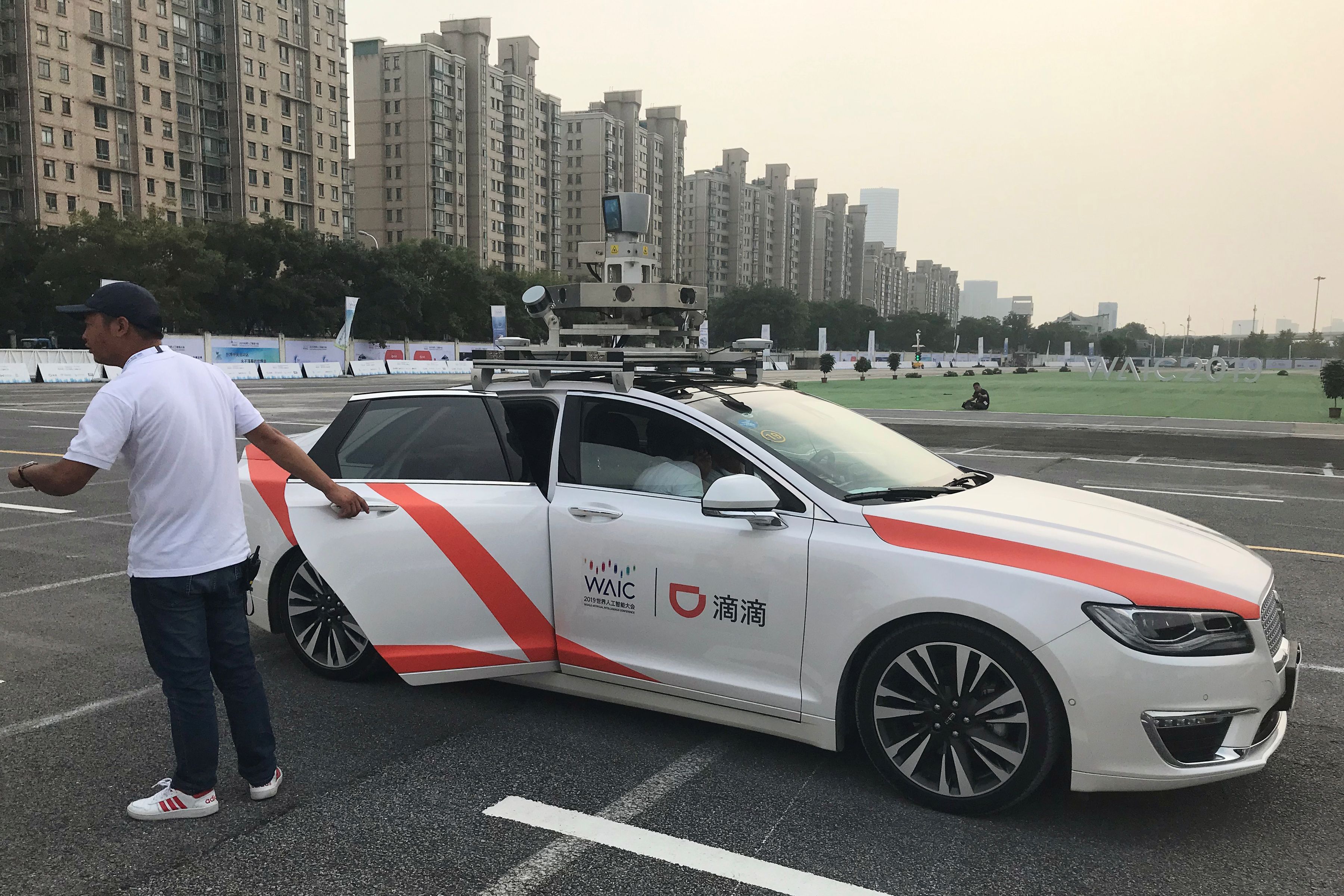 Carro autônomo da Didi em Xangai, China